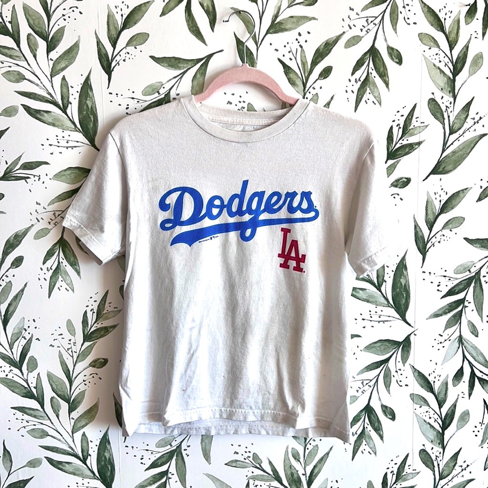 LA Dodgers White Tee Shirt | Women’s Size L